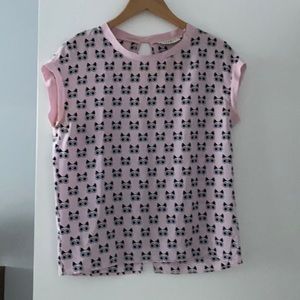 Sandro silk tee shirt in small